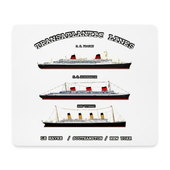 TRANSATLANTIC LINES Louis RUNEMBERG © Adagp - Mousepad (Querformat) - Weiß - Vorne