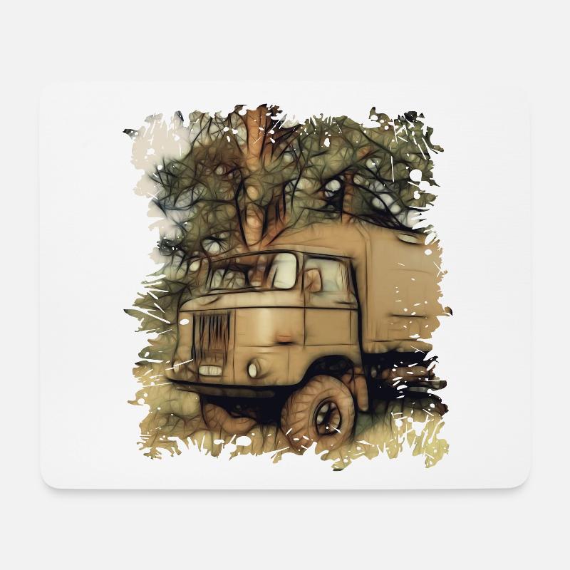 W50 - NVA - Mousepad (Querformat) - Weiß