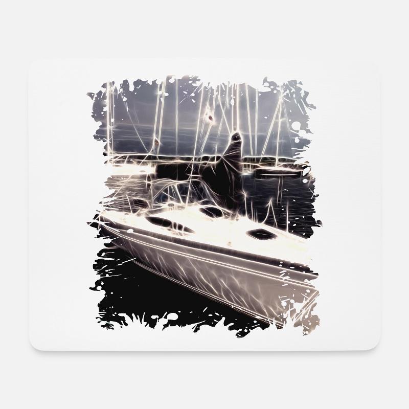 Segelboot - Segeln - Mousepad (Querformat) - Weiß