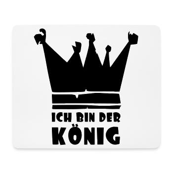 ich bin der König - Mousepad (Querformat) - Weiß - Vorne