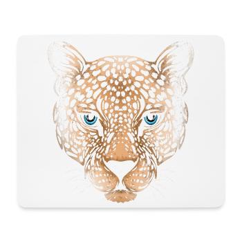Leopard Cheetah Jaguar - Mouse Pad (horizontal) - white - Front