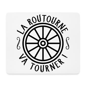 La routourne va tourner - Tapis de souris (format paysage) - blanc - Devant