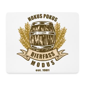 Bierfass Modus - Mousepad (Querformat) - Weiß - Vorne