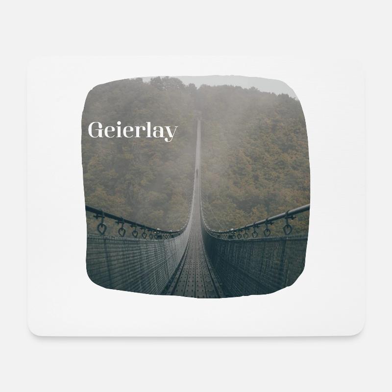 Geierlay - Mousepad (Querformat) - Weiß