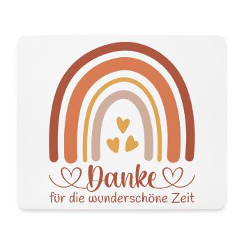 Danke für die wunderschöne Zeit - Kita Abschied - Mousepad (Querformat) - Weiß - Vorne