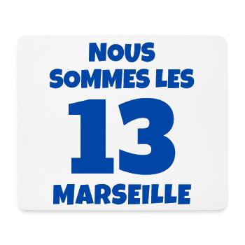 Marseille. je suis Marseillais. 13 - Tapis de souris (format paysage) - blanc - Devant