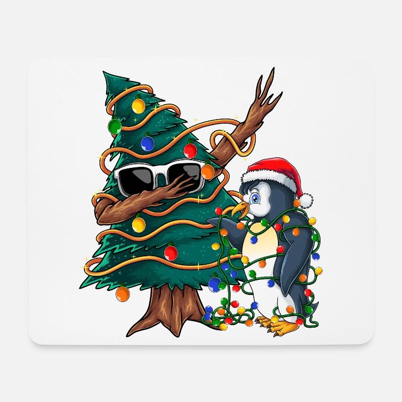 Dapping Tannenbaum -Dapping Weihnachtspullover - Mousepad (Querformat) - Weiß