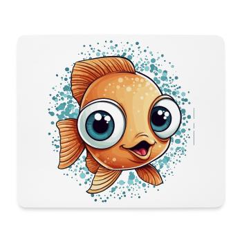 Petit poisson sucré - Tapis de souris (format paysage) - blanc - Devant