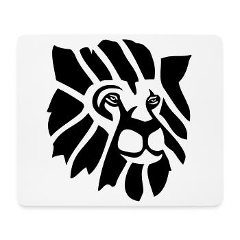 Lion - Tapis de souris (format paysage) - blanc - Devant
