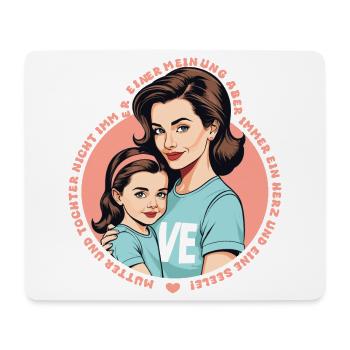 Mutter und Tochter - Mousepad (Querformat) - Weiß - Vorne