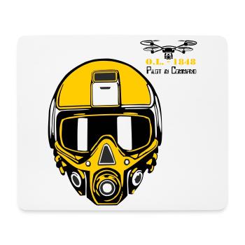 Drohnenpilot 3 - Mousepad (Querformat) - Weiß - Vorne