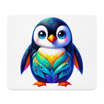 Pingouin - Tapis de souris (format paysage) - blanc - Devant