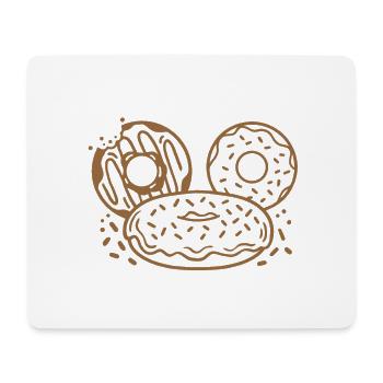 Donut-Party Donut - Mousepad (Querformat) - Weiß - Vorne