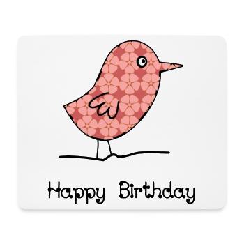 JAHRESTAG. ALLES GUTE ZUM GEBURTSTAG. ALLES GUTE ZUM GEBURTSTAG. - Mousepad (Querformat) - Weiß - Vorne