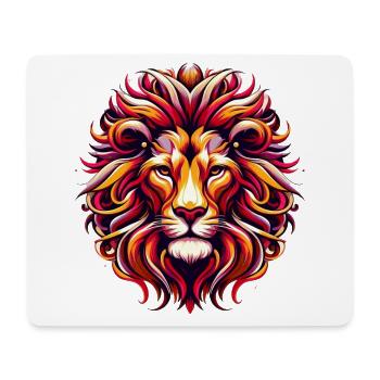 Lion - Tapis de souris (format paysage) - blanc - Devant