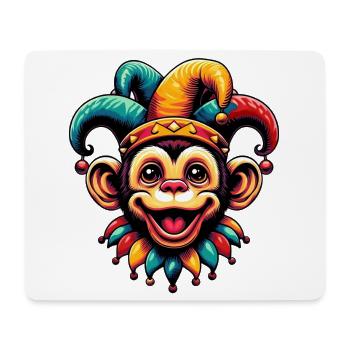Singe Bouffon - Tapis de souris (format paysage) - blanc - Devant