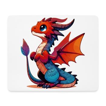 Dragon - Mouse Pad (horizontal) - white - Front