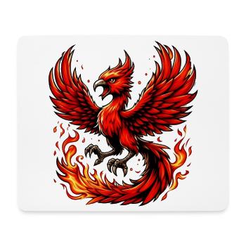 Red Phoenix - Mouse Pad (horizontal) - white - Front