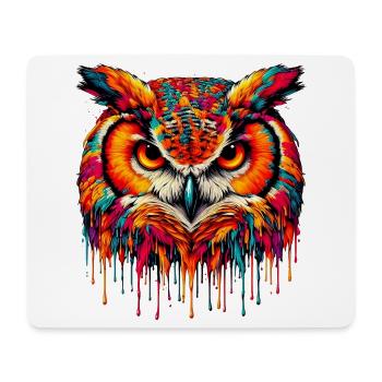 Owl - Mouse Pad (horizontal) - white - Front