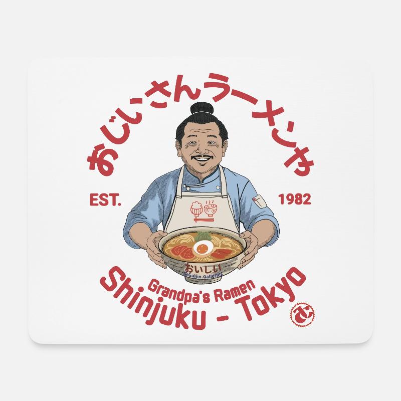 Grandpa's Ramen Shop in Shinjuku - Mousepad (Querformat) - Weiß