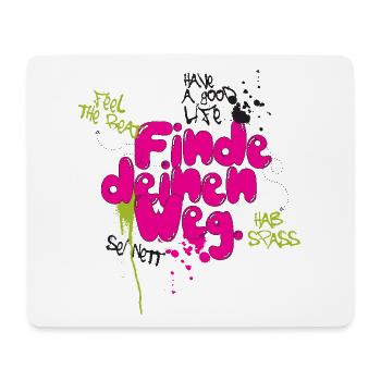 Finde deinen weg - Mousepad (Querformat) - Weiß - Vorne