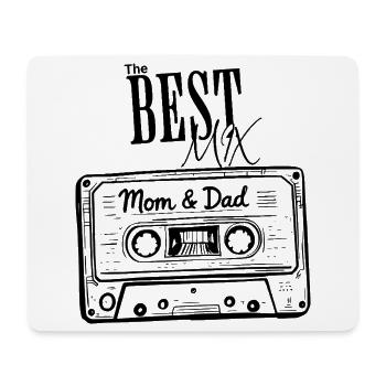 Vatertag Muttertag 80er Geschenk Best Mix - Mousepad (Querformat) - Weiß - Vorne