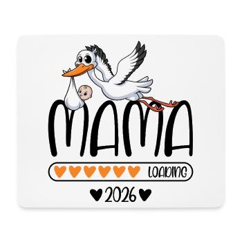 Mama 2026 loading - Mousepad (Querformat) - Weiß - Vorne