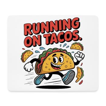 Running taco animation for fun and exercise - Mouse Pad (horizontal) - white - Front