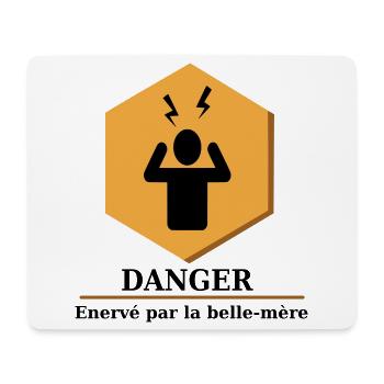 Annoying mother-in-law - Mouse Pad (horizontal) - white - Front