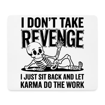 Drôle de squelette de karma - Tapis de souris (format paysage) - blanc - Devant