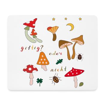 Fungi - Mouse Pad (horizontal) - white - Front