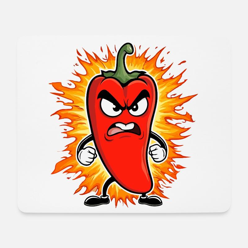 Paprika - Tapis de souris (format paysage) - blanc