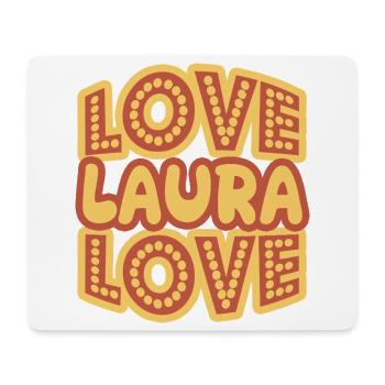 Laura - Mousepad (Querformat) - Weiß - Vorne