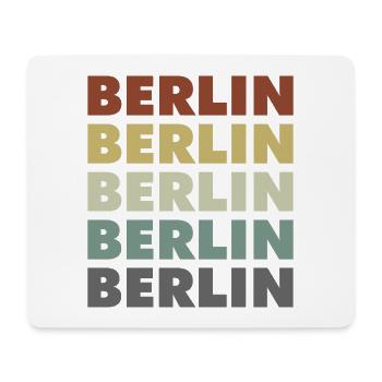 Berlin - Germany - Deutschland - Lettering - Mouse Pad (horizontal) - white - Front