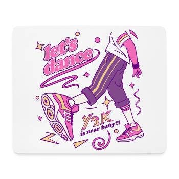 Y2K Dance Vibe Sneaker Kunst - Mousepad (Querformat) - Weiß - Vorne