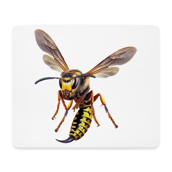 Deutsche-Wespe - Mousepad (Querformat) - Weiß - Vorne