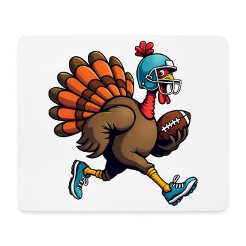 Thanksgiving Football Turquie - Tapis de souris (format paysage) - blanc - Devant