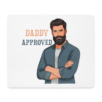 Daddy Approved Bart Mann Design - Mousepad (Querformat) - Weiß - Vorne
