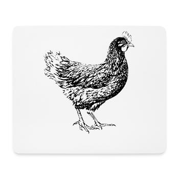 Amoureuse des poulets, famille d’agriculteurs - Tapis de souris (format paysage) - blanc - Devant