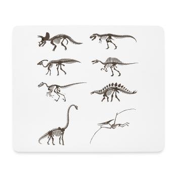 Vintage-Dinosaurierskelett - Mousepad (Querformat) - Weiß - Vorne
