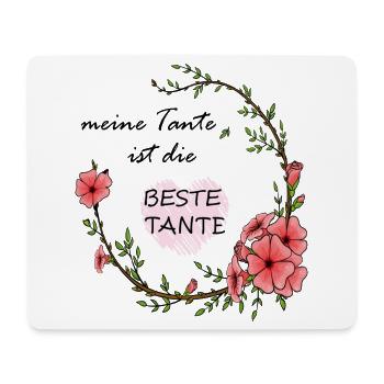 Beste Tante  - Mousepad (Querformat) - Weiß - Vorne