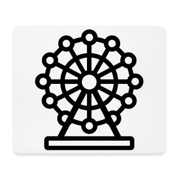 Ferris wheel - Mouse Pad (horizontal) - white - Front