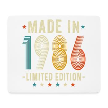 Édition limitée vintage 1986 - cadeaux vieux de 40 ans - Tapis de souris (format paysage) - blanc - Devant
