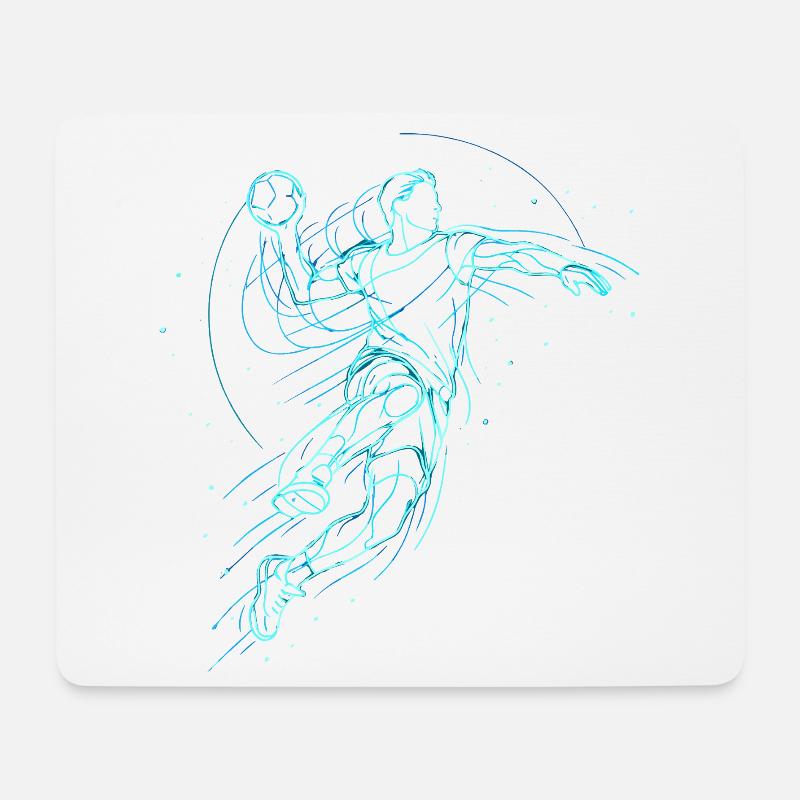 Handball Handballer Geschenk  - Mousepad (Querformat) - Weiß