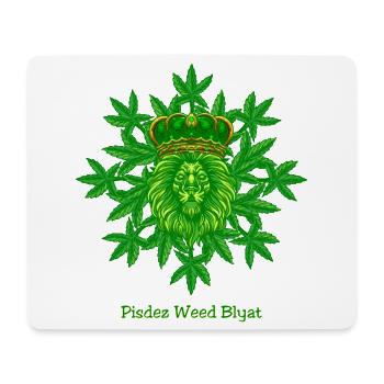 Pisdez Weed Blyat - Mousepad (Querformat) - Weiß - Vorne