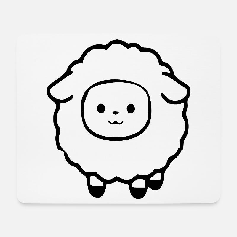 Schaf Schäfchen Lamm - Mousepad (Querformat) - Weiß