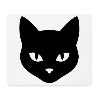 Tête_de_chat - Tapis de souris (format paysage) - blanc - Devant