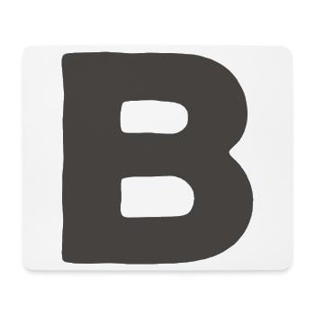 Minimal Letter A Bold Monogram Typography - Mouse Pad (horizontal) - white - Front