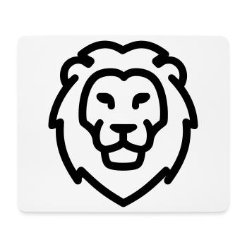 lion - Tapis de souris (format paysage) - blanc - Devant