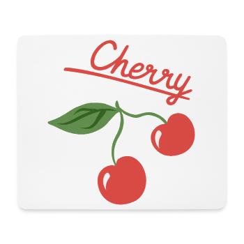 Cherry Fruit Summer Design - Mouse Pad (horizontal) - white - Front